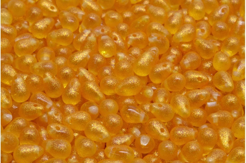 泪珠珠，水晶橙（00030-542007），玻璃，捷克共和国