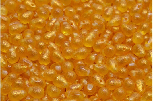 泪珠珠，水晶橙（00030-542007），玻璃，捷克共和国