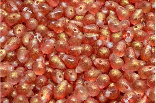 OUTLET 10 grams Drop Beads, 4 x 6 mm, Crystal 542012 (00030-542012), Glass, Czech Republic