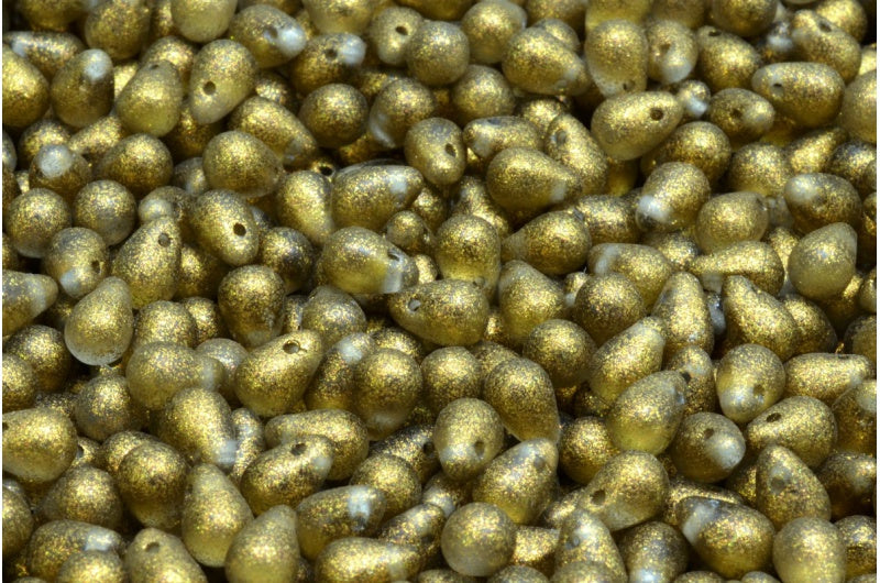 泪珠珠，水晶金（00030-542013），玻璃，捷克共和国