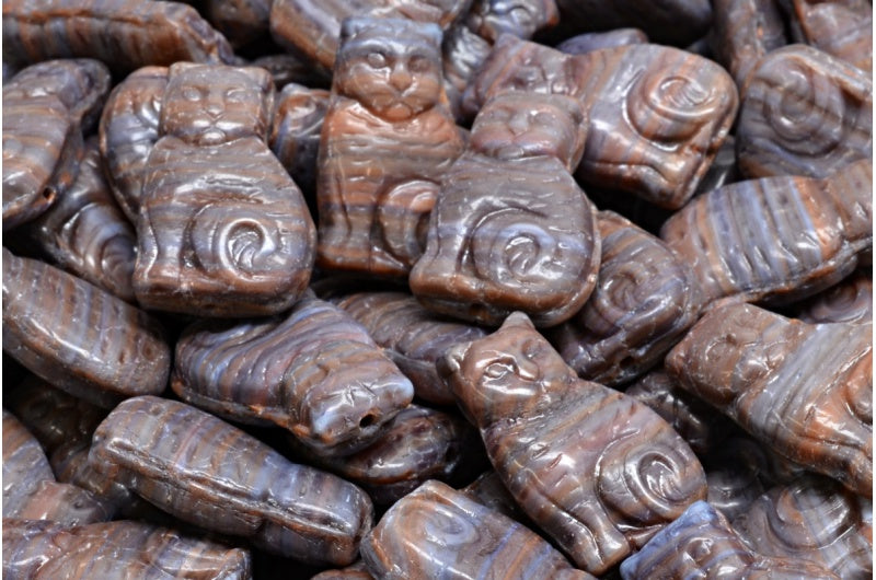 Cat Beads, R0001 (R0001), Glass, Czech Republic