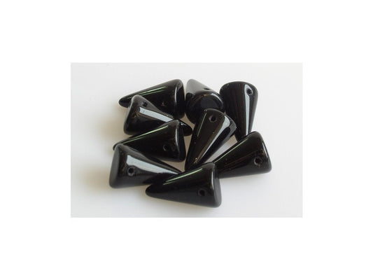 OUTLET 10 grams Spike Beads, Black (23980), Glass, Czech Republic