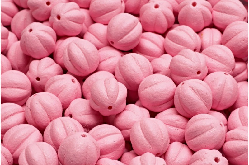 メロンビーズ、ホワイト 22M10 (02010-22M10)、ガラス、チェコ共和国