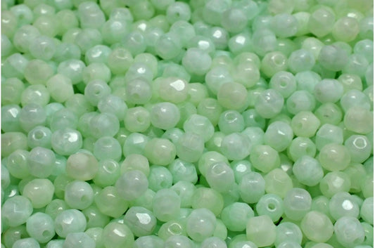 ファセットラウンドファイアポリッシュビーズ、51111 (51111)、ガラス、チェコ共和国