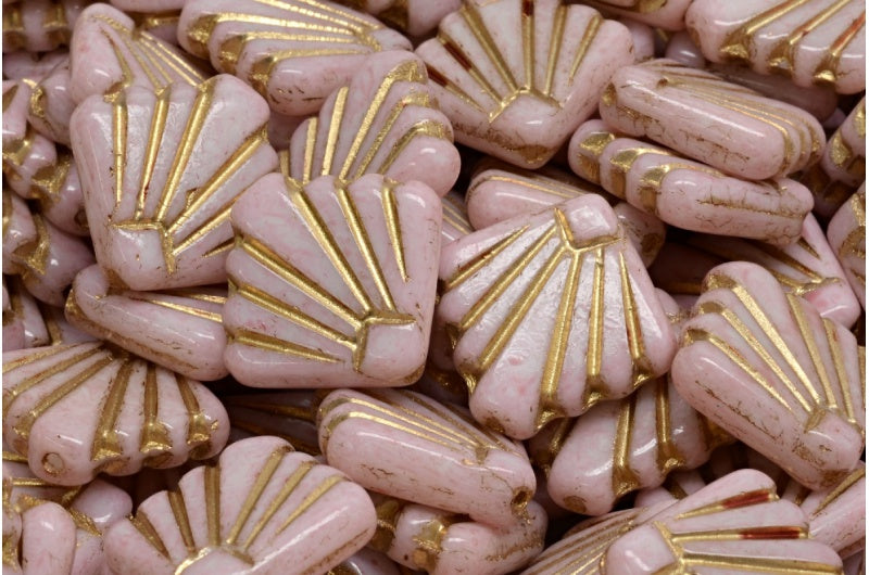 Diafan Beads, White Gold Lined Light Pink (02010-54302-34304), Glass, Czech Republic