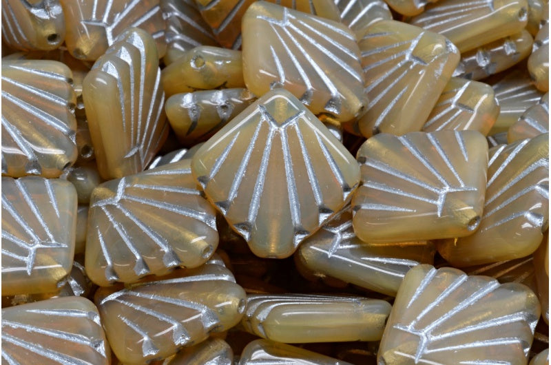 Diafan Beads, Opal Orange Silver Lined (11000-54301), Glass, Czech Republic