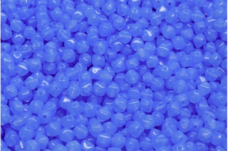 Bicone Beads, Opal Blue (31010), Glass, Czech Republic