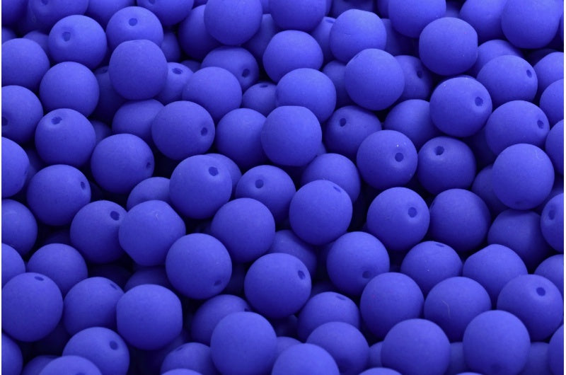 圆形 Druck 珠，白色 29126 (02010-29126)，玻璃，捷克共和国