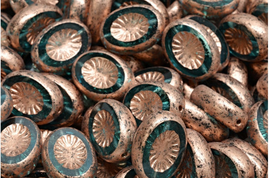 台切猕猴桃珠，透明水绿色 4318 (60120-04318)，玻璃，捷克共和国