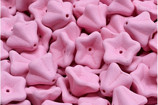 奥特莱斯 10克矮牵牛花珠，8 x 13毫米，哑光浅粉色（02010-22M10），玻璃，捷克共和国