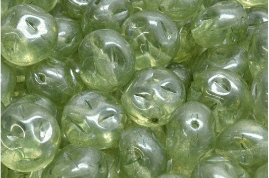 Monon Stone Beads, Crystal Luster Green Full Coated (00030-14457), Glass, Czech Republic