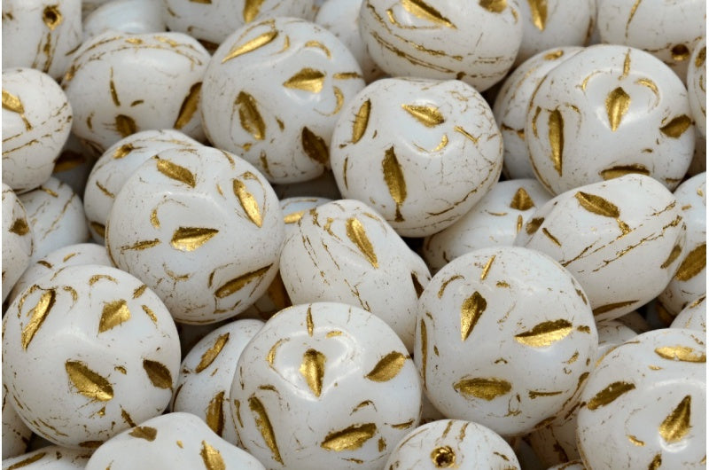 モノンストーンビーズ、ホワイトゴールドライン（02010-54302）、ガラス、チェコ共和国