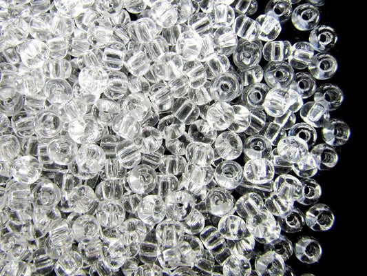 Wholesale Rocailles PRECIOSA seed beads, Crystal 00050, Glass, Czech Republic