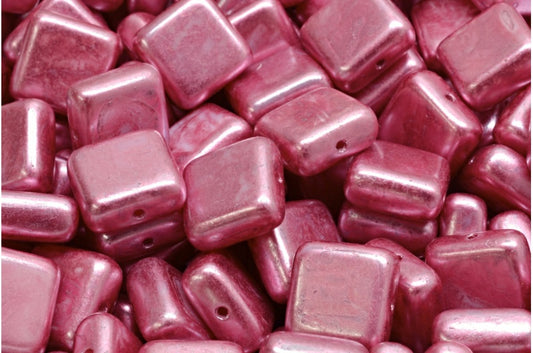 Square Beads, White 4321 (02010-04321), Glass, Czech Republic