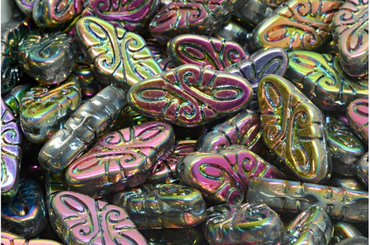 蔓藤花纹珠，水晶 28100 (00030-28100)，玻璃，捷克共和国