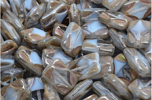 テーブルカット長方形ビーズ、66017 スリペリット フル（2Xサイド）（66017-29503）、ガラス、チェコ共和国