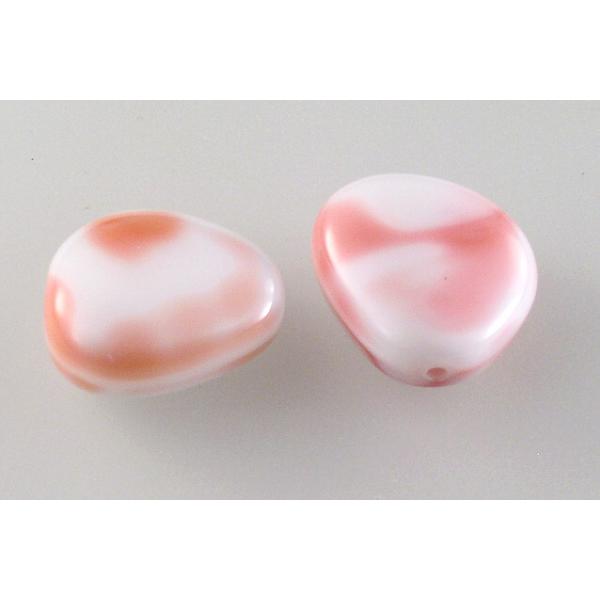 プレス成形ガラスビーズ、アイボリー（07704）、ガラス、チェコ共和国