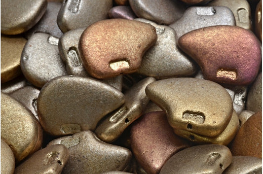 Polar Bear, Crystal Copper Gold Iris (00030-01610), Glass, Czech Republic