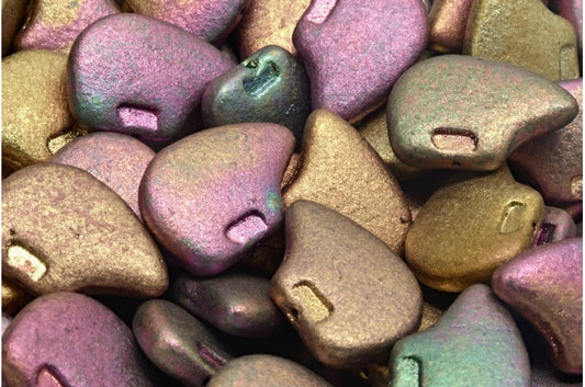 Polar Bear, Crystal Violet Rainbow Metallic Iris (00030-01640), Glass, Czech Republic