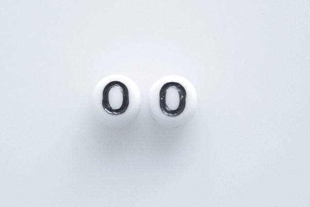 Letter Beads, Chalk White 46449 0 (03000-46449-0), Glass, Czech Republic