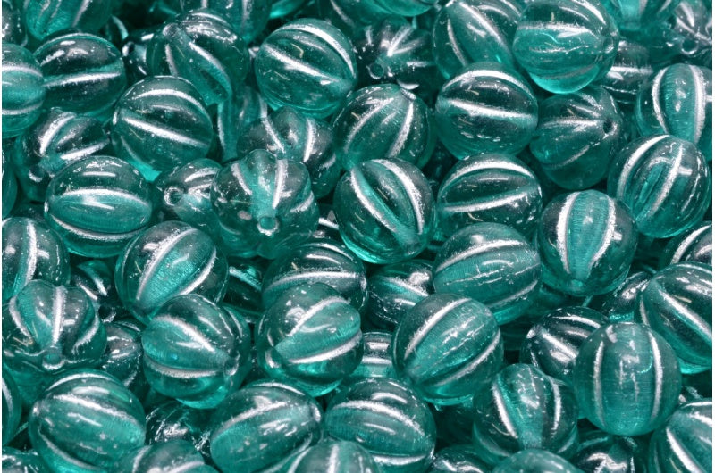 瓜珠，透明水银衬里 (60200-54301)，玻璃，捷克共和国