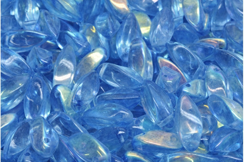 Twist Beads, Crystal Ab Light Blue (00030-28701-34307), Glass, Czech Republic