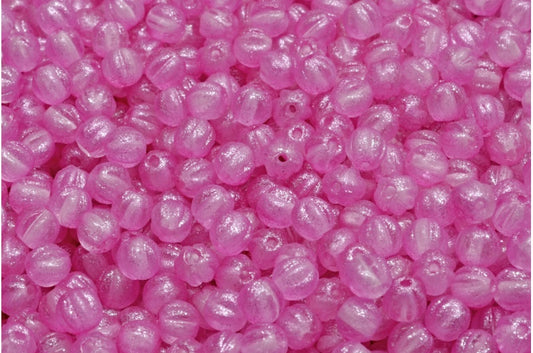 Melon Beads, Crystal Pink (00030-542002), Glass, Czech Republic