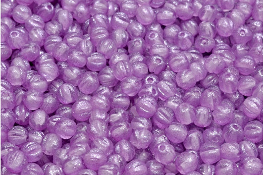 Melon Beads, Crystal 542004 (00030-542004), Glass, Czech Republic