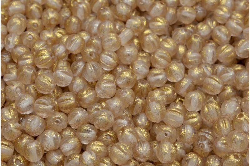 Melon Beads, Crystal 542010 (00030-542010), Glass, Czech Republic