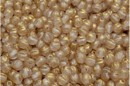 Melon Beads, Crystal 542010 (00030-542010), Glass, Czech Republic