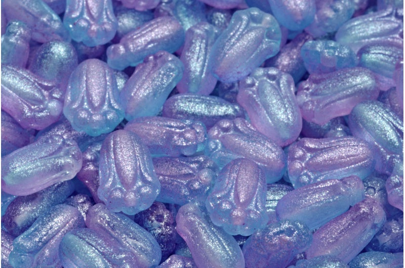 Tulip Bud Beads, Crystal Blue (00030-542003), Glass, Czech Republic