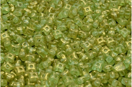 Orion Beads, Transparent Green Matte 56902 (50520-84100-56902), Glass, Czech Republic