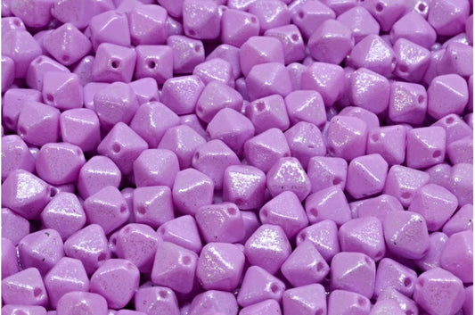 Bicone Beads, White 33506 M0031 (02010-33506-m0031), Glass, Czech Republic