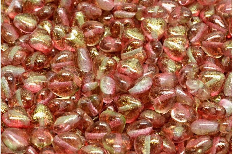 Heart Beads, Crystal 541015 (00030-541015), Glass, Czech Republic
