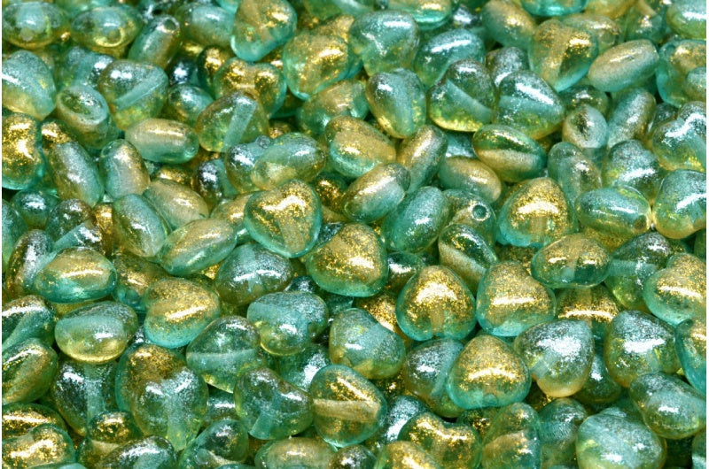 Heart Beads, Crystal 541017 (00030-541017), Glass, Czech Republic