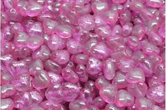 Heart Beads, Crystal 541022 (00030-541022), Glass, Czech Republic
