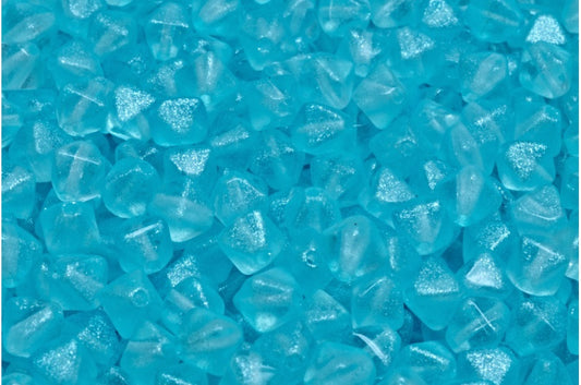 Bicone Beads, Crystal Blue (00030-542001), Glass, Czech Republic