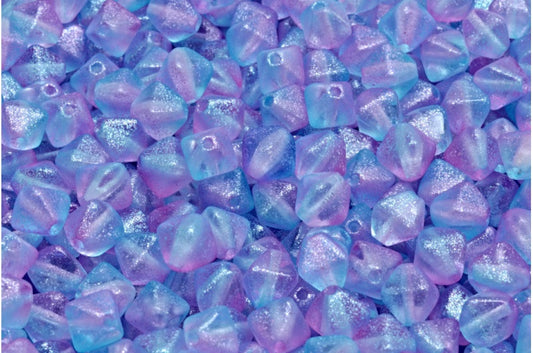 Bicone Beads, Crystal Blue (00030-542003), Glass, Czech Republic