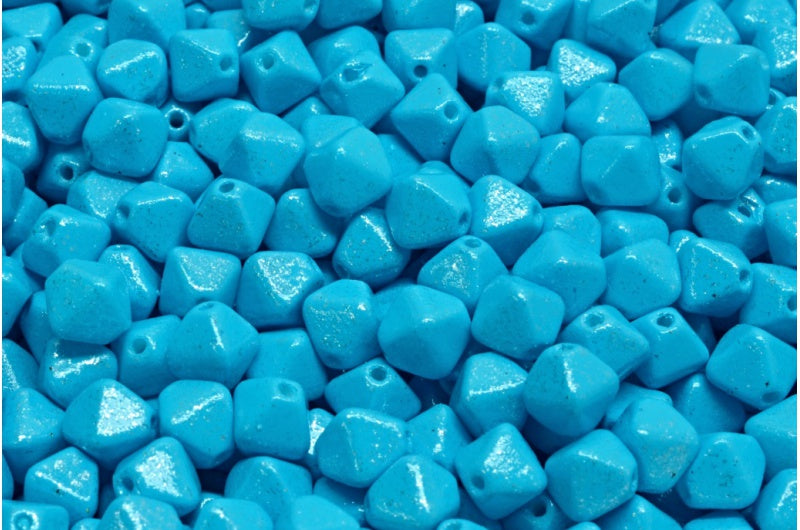 Bicone Beads, White 33505 M0031 (02010-33505-m0031), Glass, Czech Republic