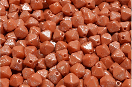 Bicone Beads, White 33507 M0031 (02010-33507-m0031), Glass, Czech Republic