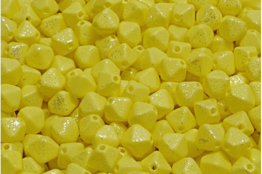 Bicone Beads, White 33007 M0031 (02010-33007-m0031), Glass, Czech Republic