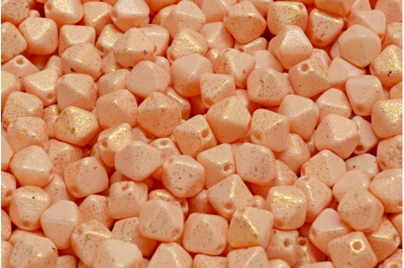 Bicone Beads, White 33501 M0035 (02010-33501-m0035), Glass, Czech Republic