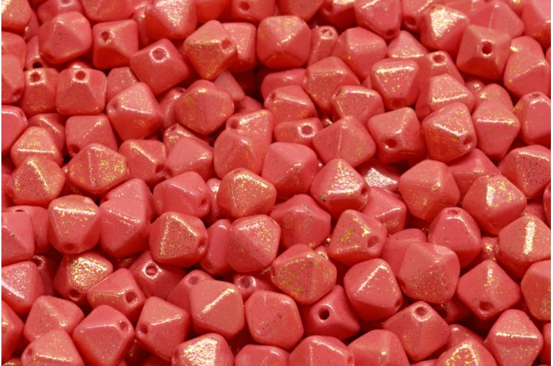 Bicone Beads, White 33504 M0035 (02010-33504-m0035), Glass, Czech Republic