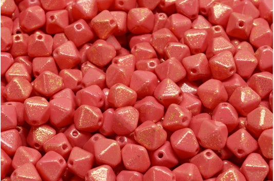 Bicone Beads, White 33504 M0035 (02010-33504-m0035), Glass, Czech Republic