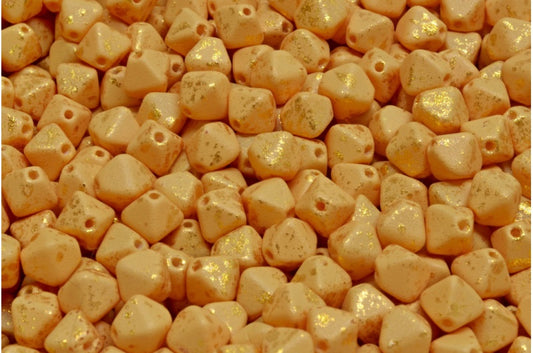 Bicone Beads, White 33008 M0035 (02010-33008-m0035), Glass, Czech Republic