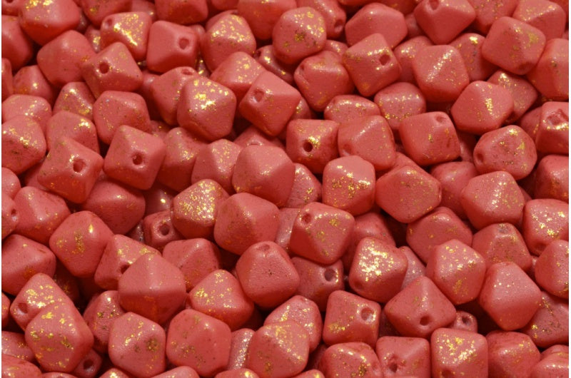 Bicone Beads, White Opaque Light Blue M0035 (02010-33010-m0035), Glass, Czech Republic