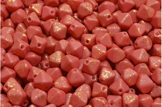 Bicone Beads, White Opaque Light Blue M0035 (02010-33010-m0035), Glass, Czech Republic