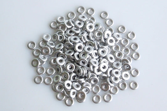 鱼形圆珠，银色哑光（01700），玻璃，捷克共和国