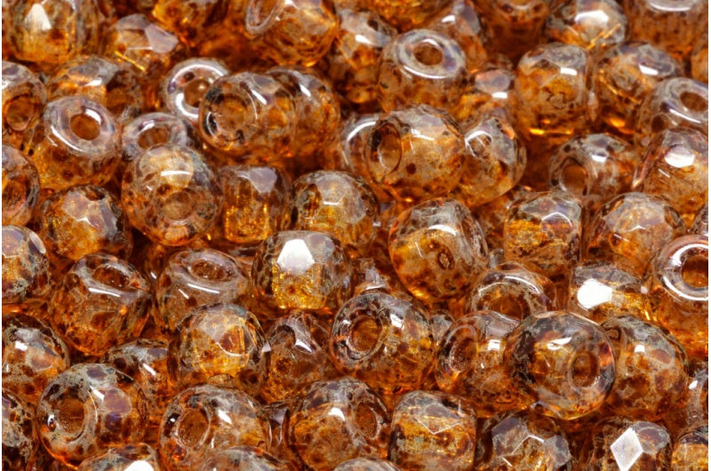 多面小马贝果珠，水晶洞石（00030-86800），玻璃，捷克共和国