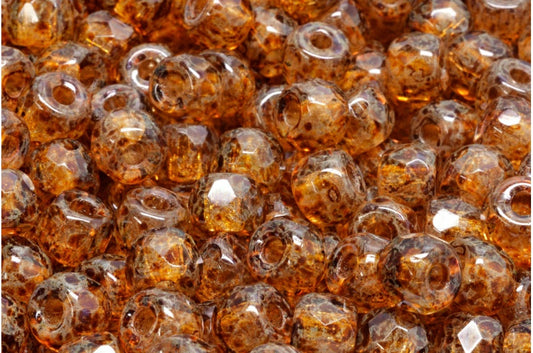 多面小马贝果珠，水晶洞石（00030-86800），玻璃，捷克共和国